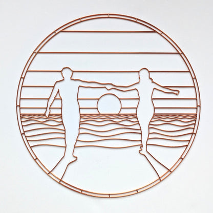 Sunset Silhouette Resin Art Template