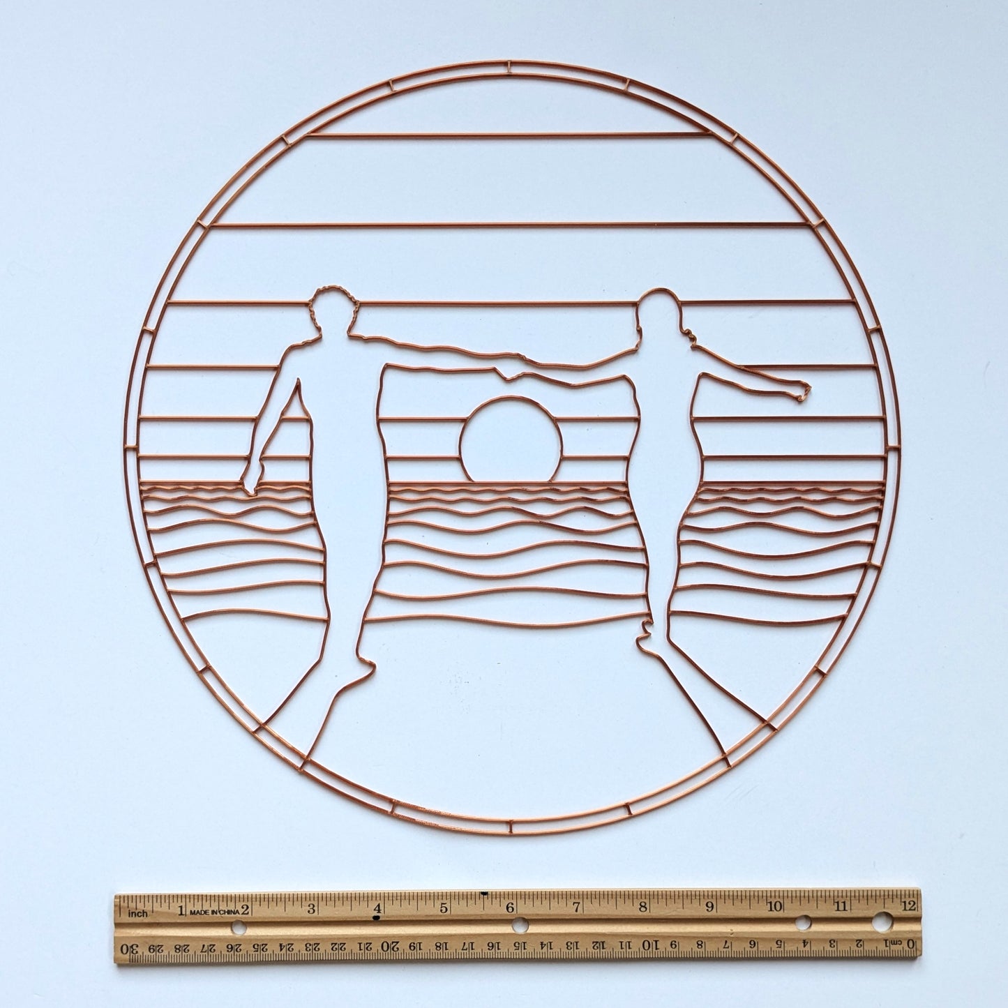 Sunset Silhouette Resin Art Template