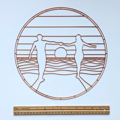 Sunset Silhouette Resin Art Template