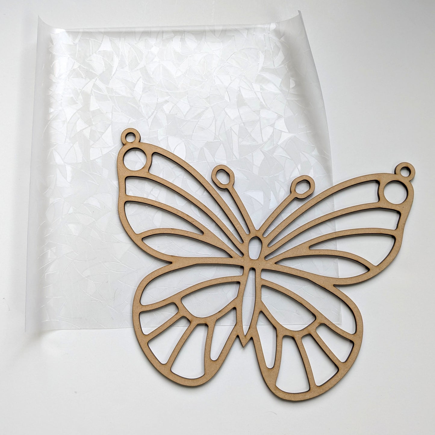 Butterfly MDF template for resin art