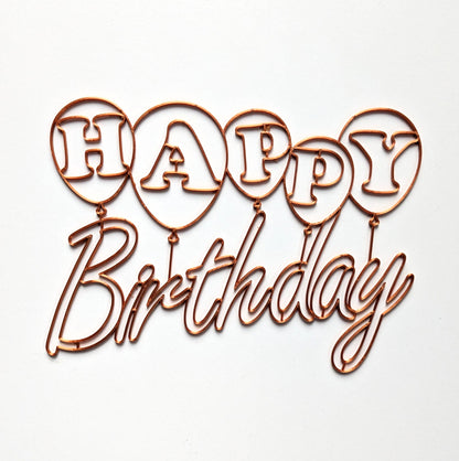 Balloons Birthday card resin art template