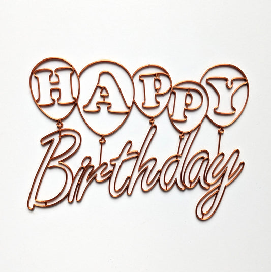 Balloons Birthday card resin art template