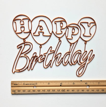 Balloons Birthday card resin art template