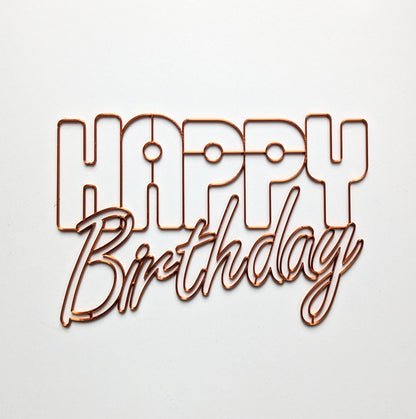 Happy Birthday card resin art template