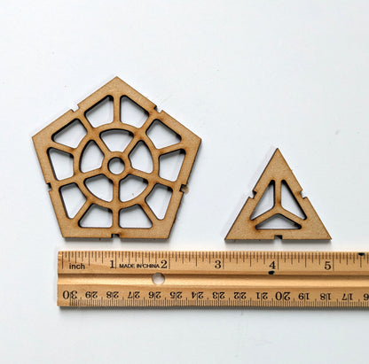 Sphere Lamp MDF template for resin art