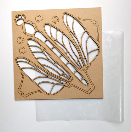 Dragonfly MDF template for resin art