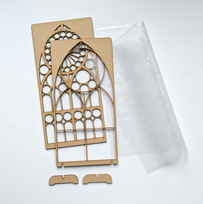 Stained Glass MDF template for resin art