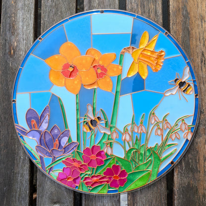 Spring Flowers Resin Art Template