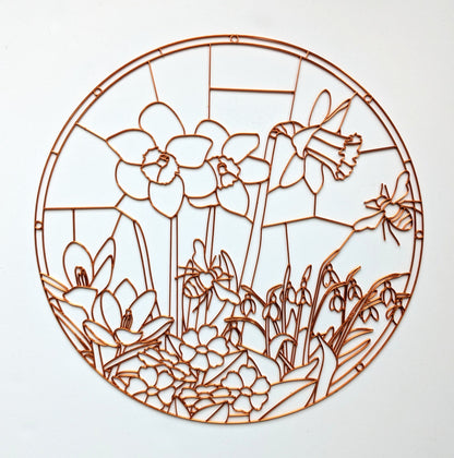 Spring Flowers Resin Art Template