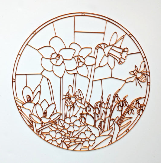 Spring Flowers Resin Art Template