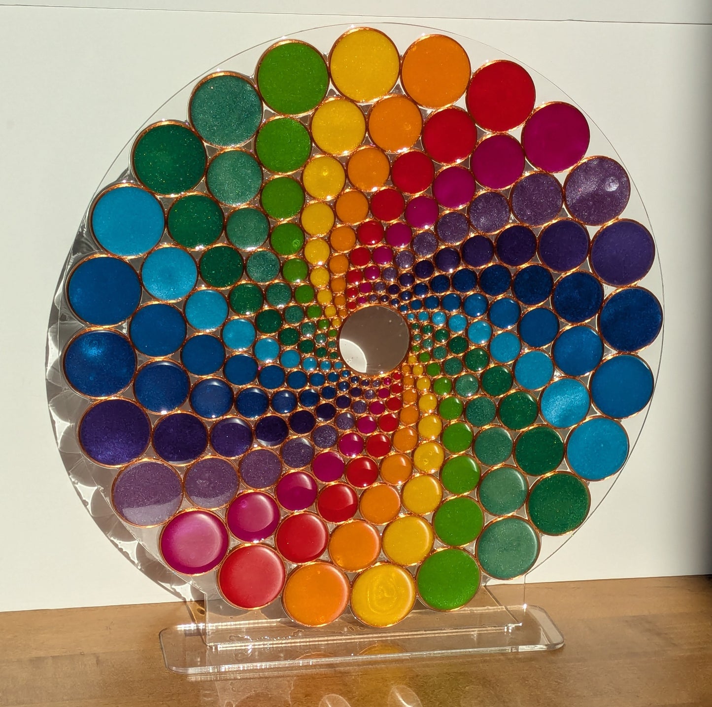 Round Nested Circles Resin Art Template