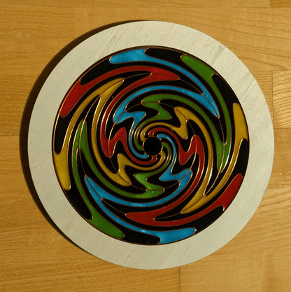 Distortion Resin Art Template