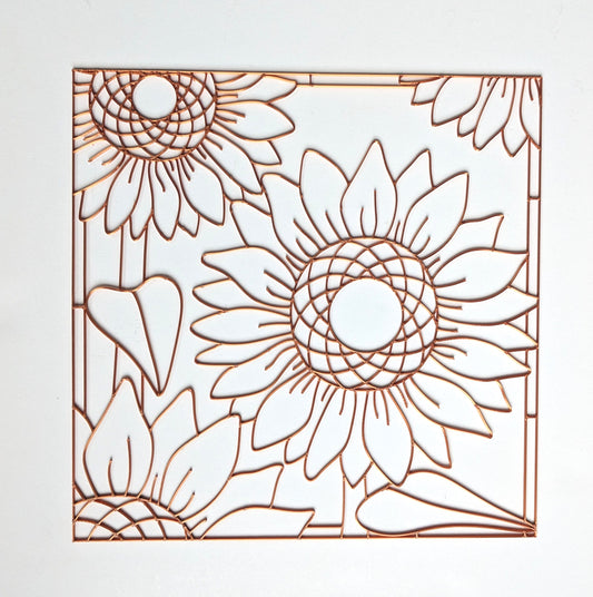 Sunflowers Resin Art Template