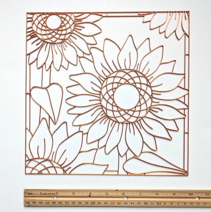 Sunflowers Resin Art Template