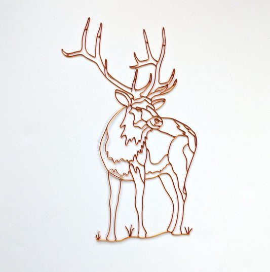 Stag Resin Art Template