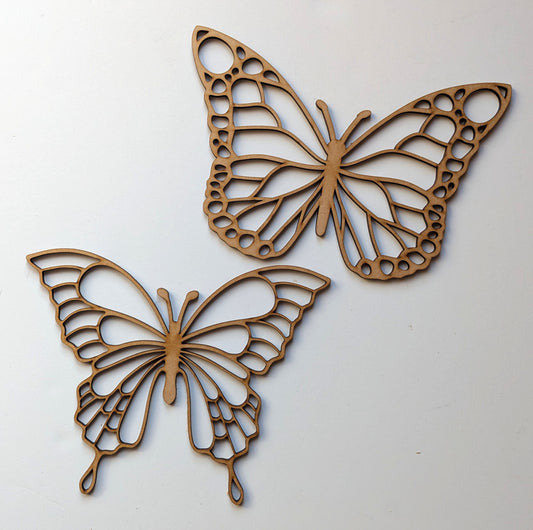 Medium Butterflies MDF template for resin art