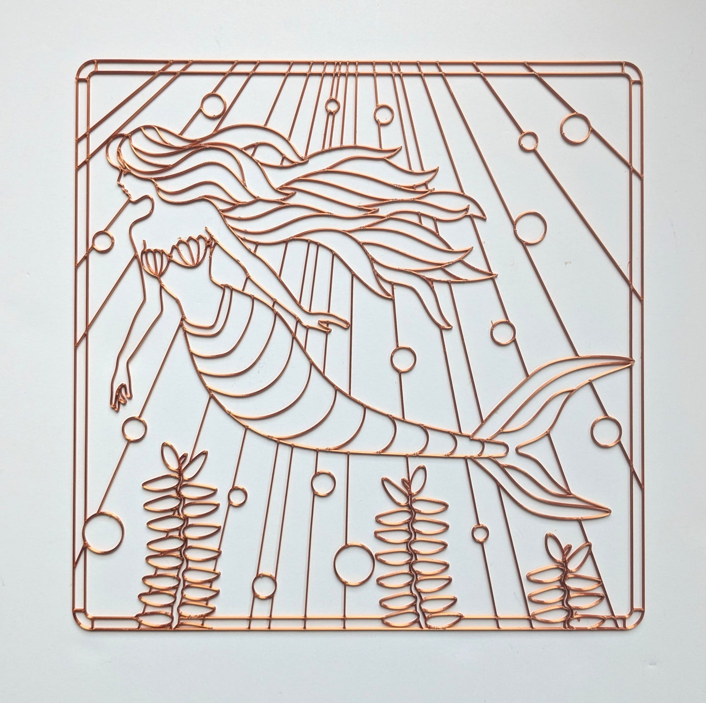 Mermaid resin art template