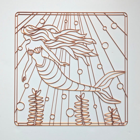 Mermaid resin art template