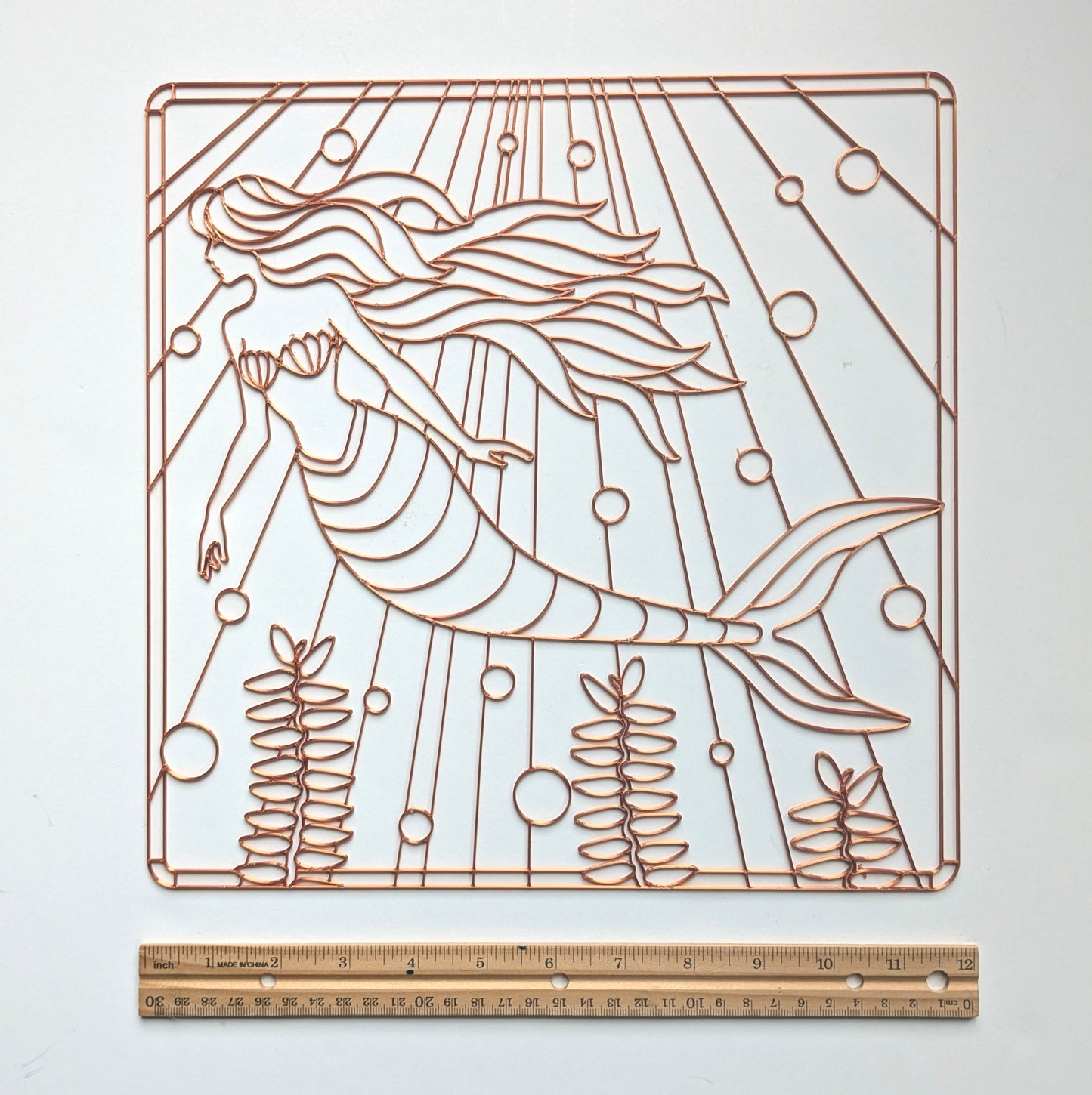 Mermaid resin art template