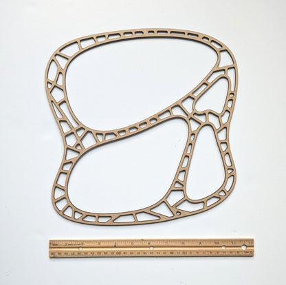 Organic Mirror MDF template for resin art
