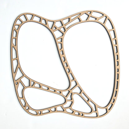 Organic Mirror MDF template for resin art