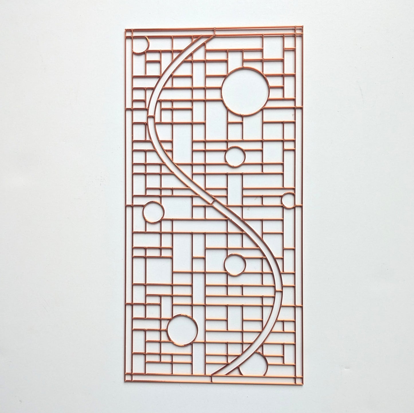 S Grid Resin Art Template