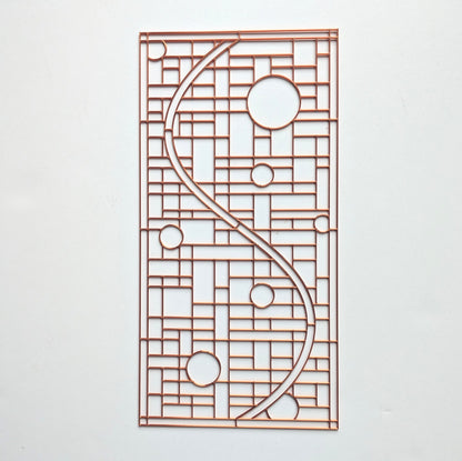 S Grid Resin Art Template