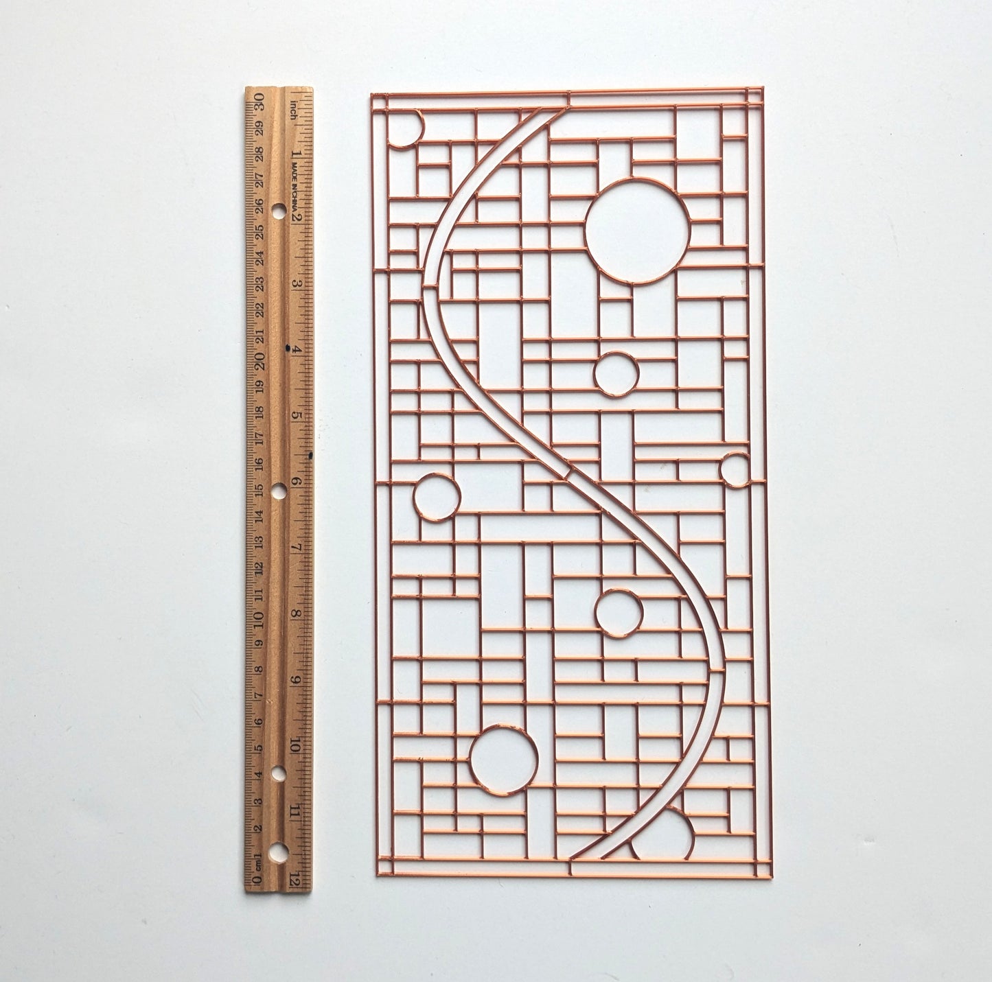 S Grid Resin Art Template