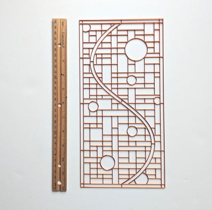 S Grid Resin Art Template