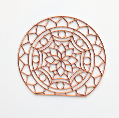 Mandala lamp resin art template