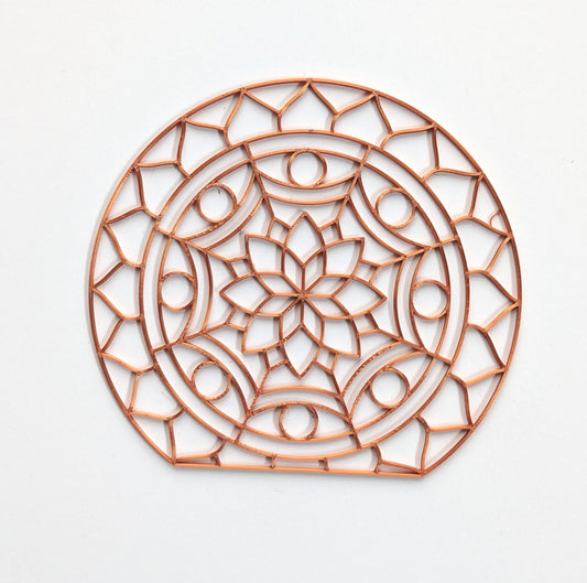 Mandala lamp resin art template