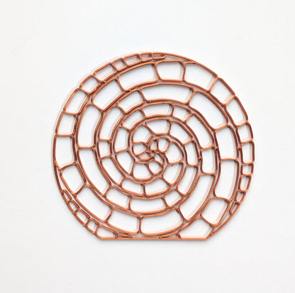 Spiral stones lamp resin art template