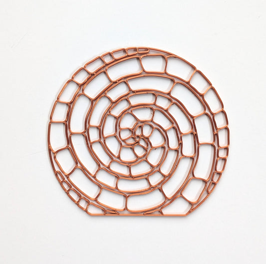 Spiral stones lamp resin art template