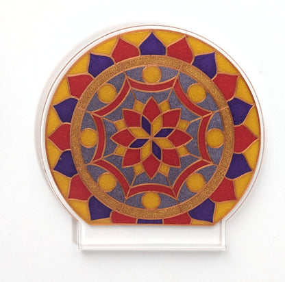 Mandala lamp resin art template