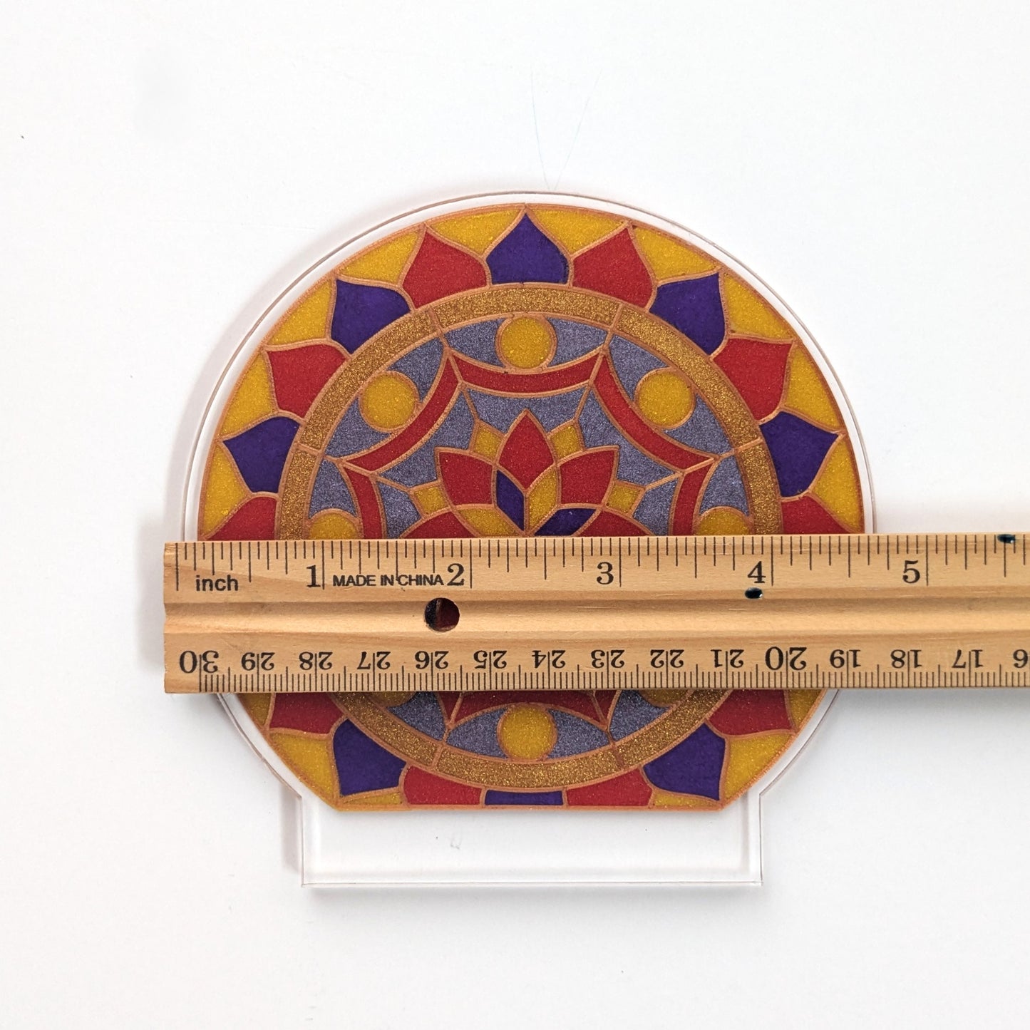 Mandala lamp resin art template