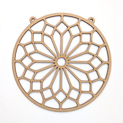 Rose Window MDF template for resin art