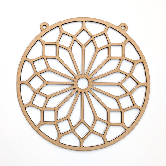Rose Window MDF template for resin art