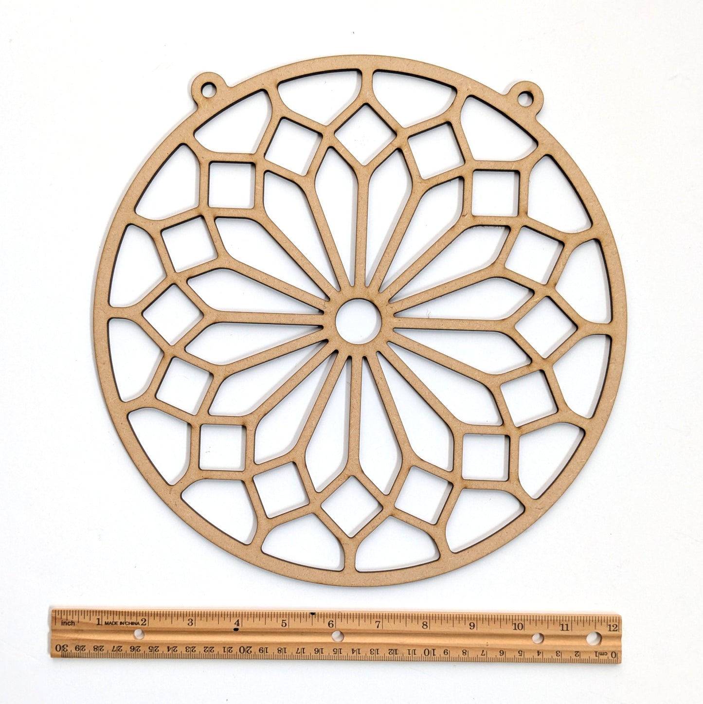Rose Window MDF template for resin art