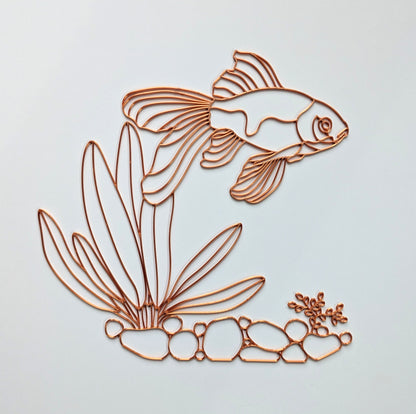 Goldfish bowl resin art template
