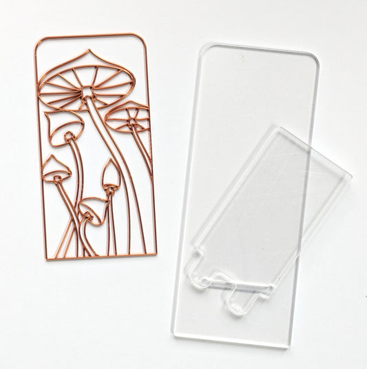 Mushrooms phone stand resin art kit.