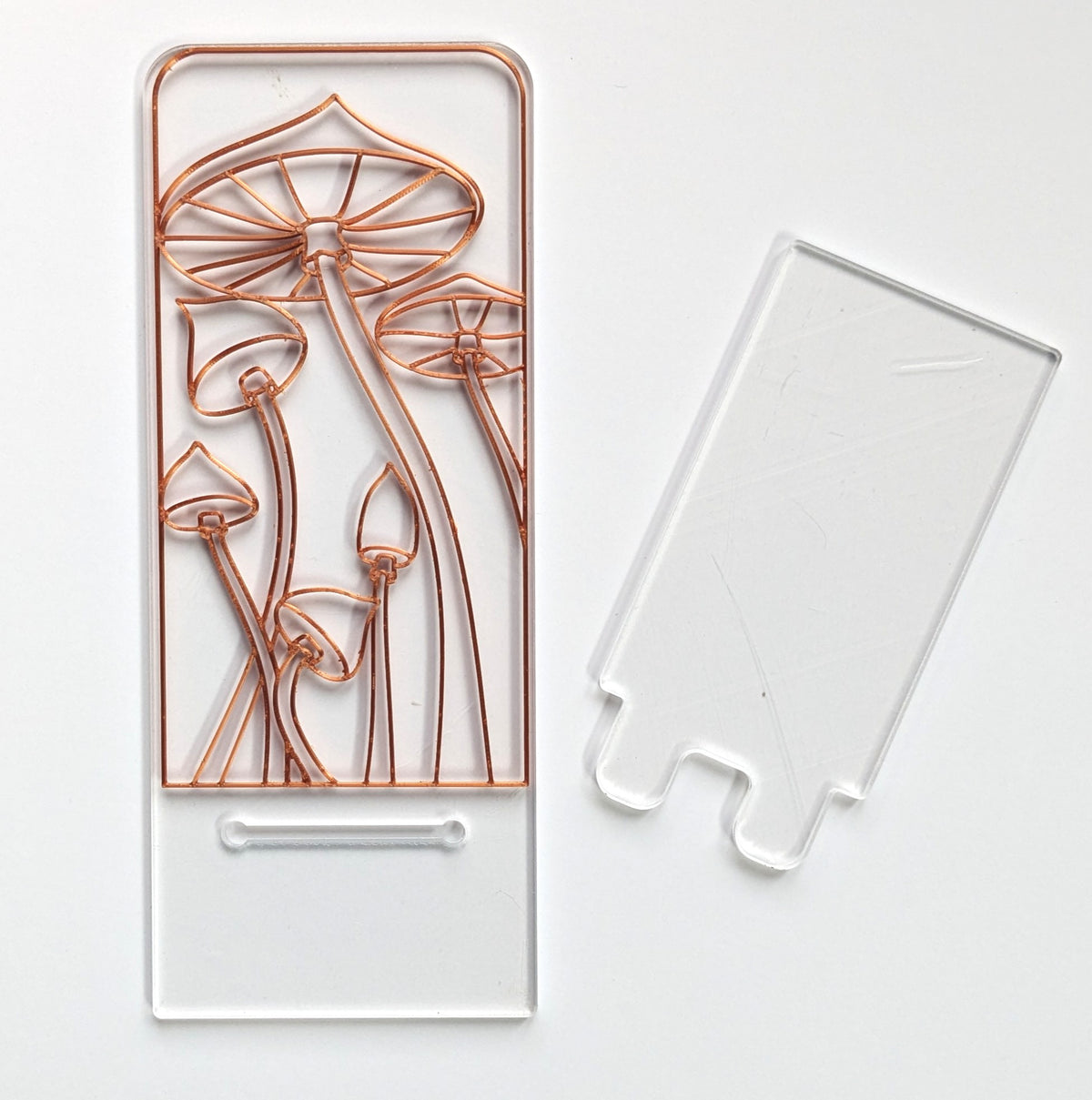 Mushrooms phone stand resin art kit.