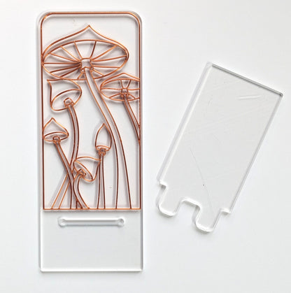 Mushrooms phone stand resin art kit.