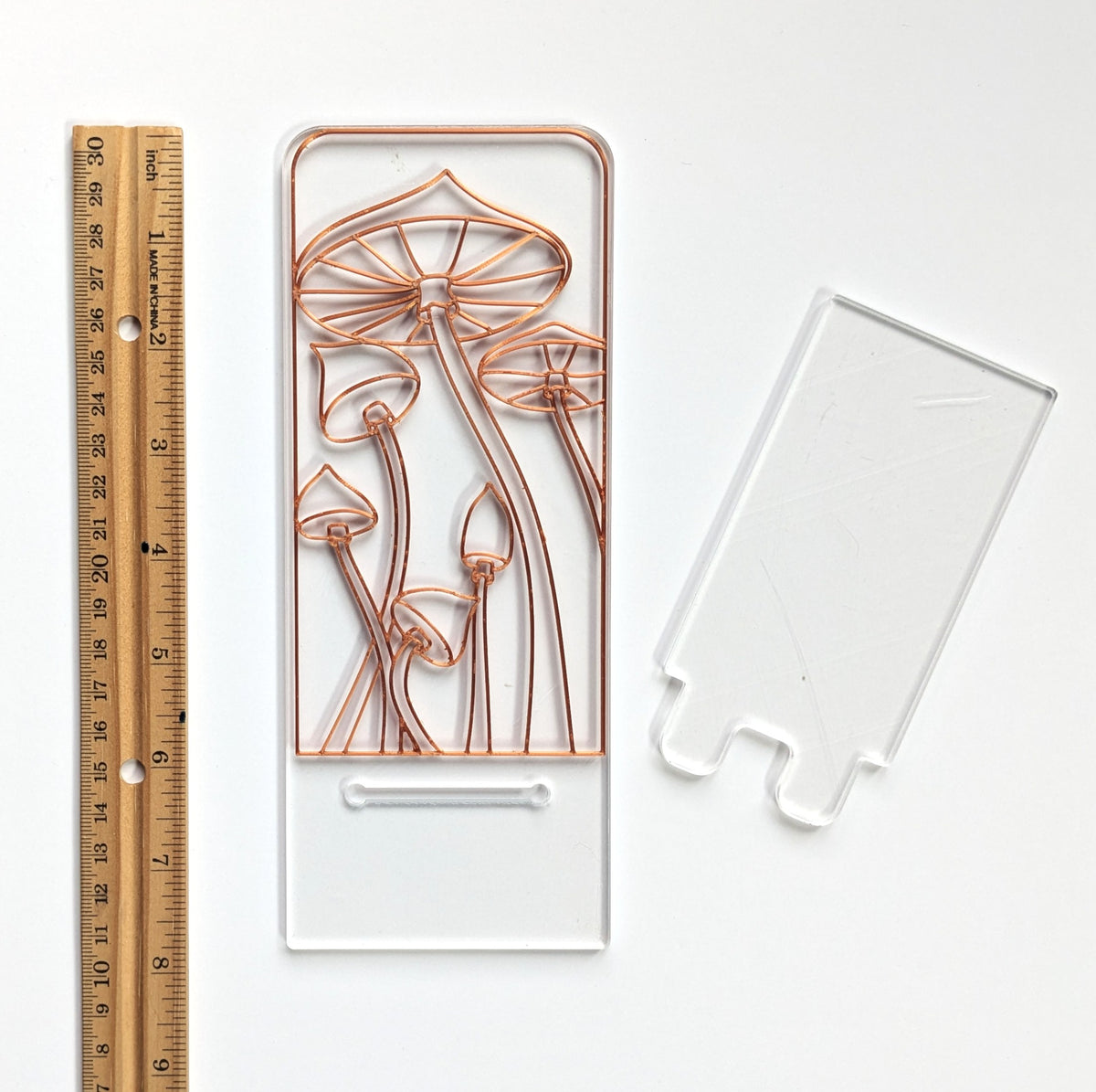 Mushrooms phone stand resin art kit.