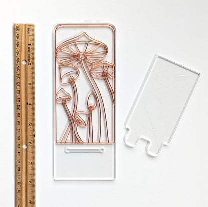 Mushrooms phone stand resin art kit.