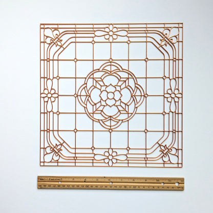 Victorian Glass Resin Art Template