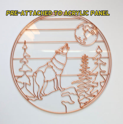 Wolf Resin Art Template