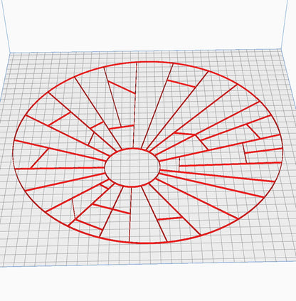 Sunburst -  3D printer files Digital Download