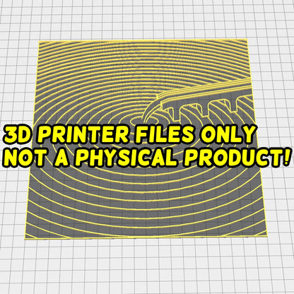 Bridge rings -  3D printer files Digital Download