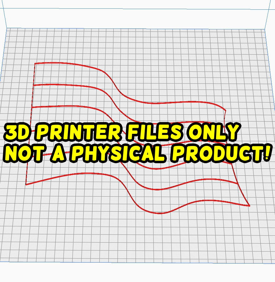 Striped flags -  3D printer files Digital Download