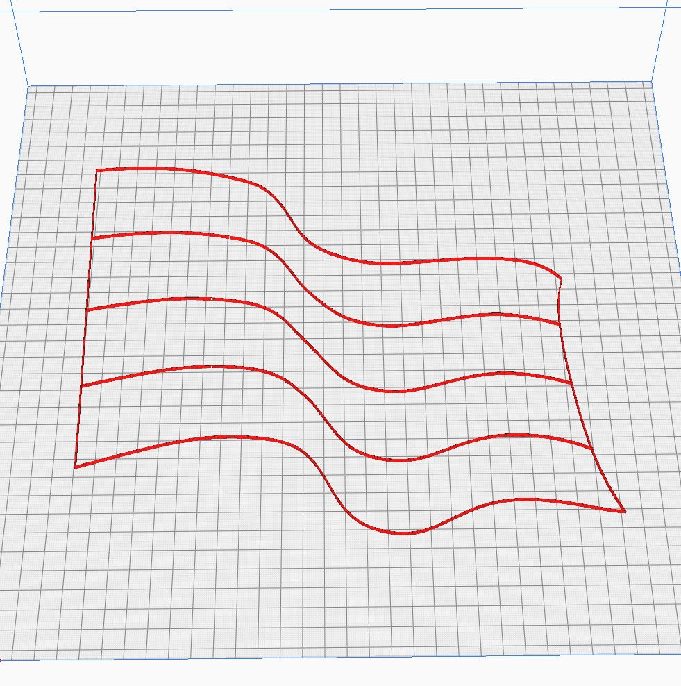 Striped flags -  3D printer files Digital Download